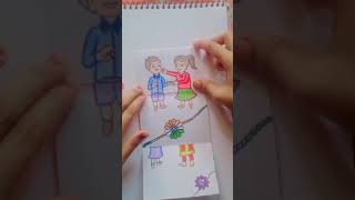 How to Draw Rakhi/Raksha Bandhan special drawing #rakshabandhan #rakhi #viral