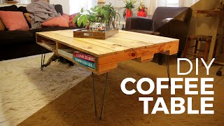 How to make a Coffee Table with a Pallet - DIY