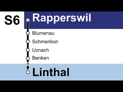 SOB Ansagen » S6 Rapperswil SG — Schwanden — Linthal | SLBahnen