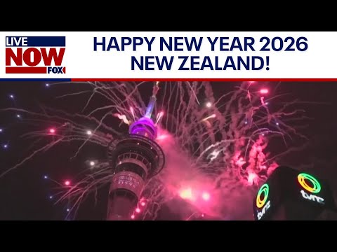 New Year's Eve fireworks: New Zealand celebrates 2026