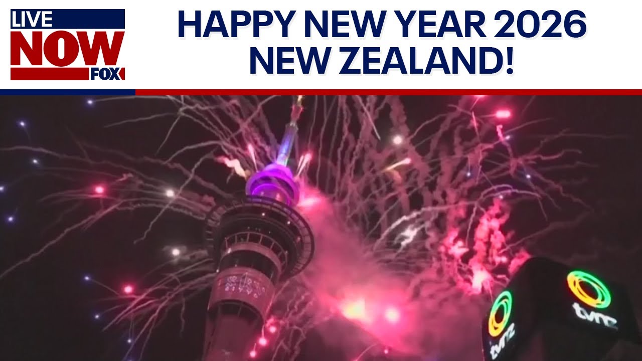 New Year's Eve fireworks: New Zealand celebrates 2026