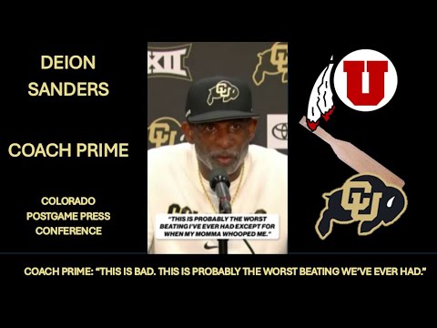 Deion Sanders Postgame PRESS CONFERENCE vs. Utah | Coach Prime Postgame vs. Utah | FAN REACTION