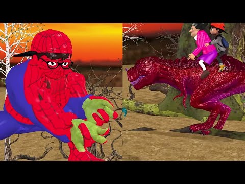 SCARY TEACHER 3D PRANK/ Spider Nick Hulk vs Zombie recuse Tani Hulk, Funny Animation.....