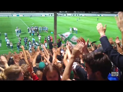 Red Star FC vs Orléans 2021 - Supporters celebrating