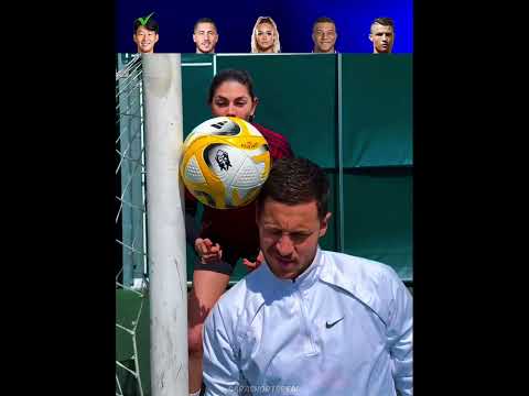 Celine With Footballers😍⚽️ #shorts #football #ronaldo