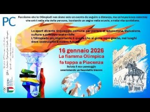 La Fiamma Olimpica fa tappa a Piacenza