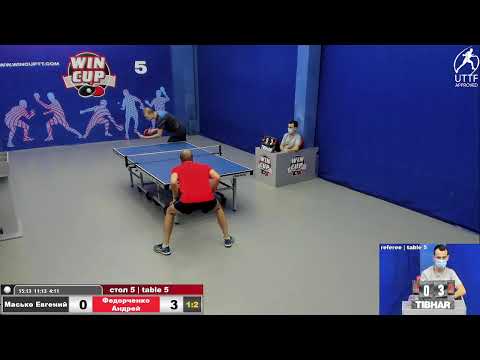 13:00 Масько Евгений 1-3 Федорченко Андрей cтол 5 ЮГ-2 12.01.22
