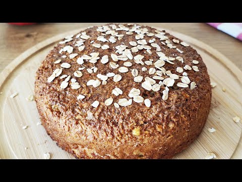 Brot backen. Erstaunlich leckeres Haferflockenbrot, das ich jeden zweiten Tag mache!