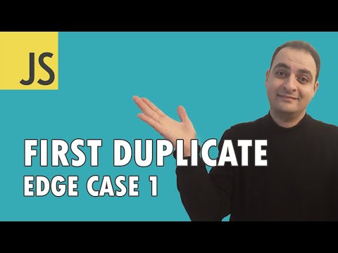 Arabic Javascript Coding Interview Questions First Duplicate Edge Case 1 Codehood