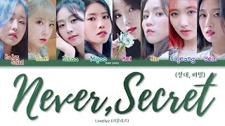 Lovelyz (러블리즈) - Never, Secret (절대, 비밀) [Color Coded Lyrics Eng/Rom/Han]