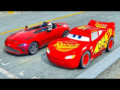 Lightning McQueen vs Aston Martin V12 Speedster at Top Gear