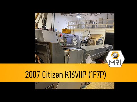 2007 CITIZEN K16VII P CNC Swiss Lathe | Machinery Resources International (1)