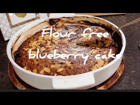 One Pan Flour-Free Blueberry Cake – No Bowls, No Mess, Pure Deliciousness!
