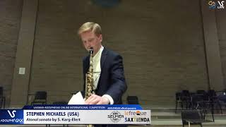 Stephen MICHAELS plays atonal Sonata S.K. Elert #adolphesax