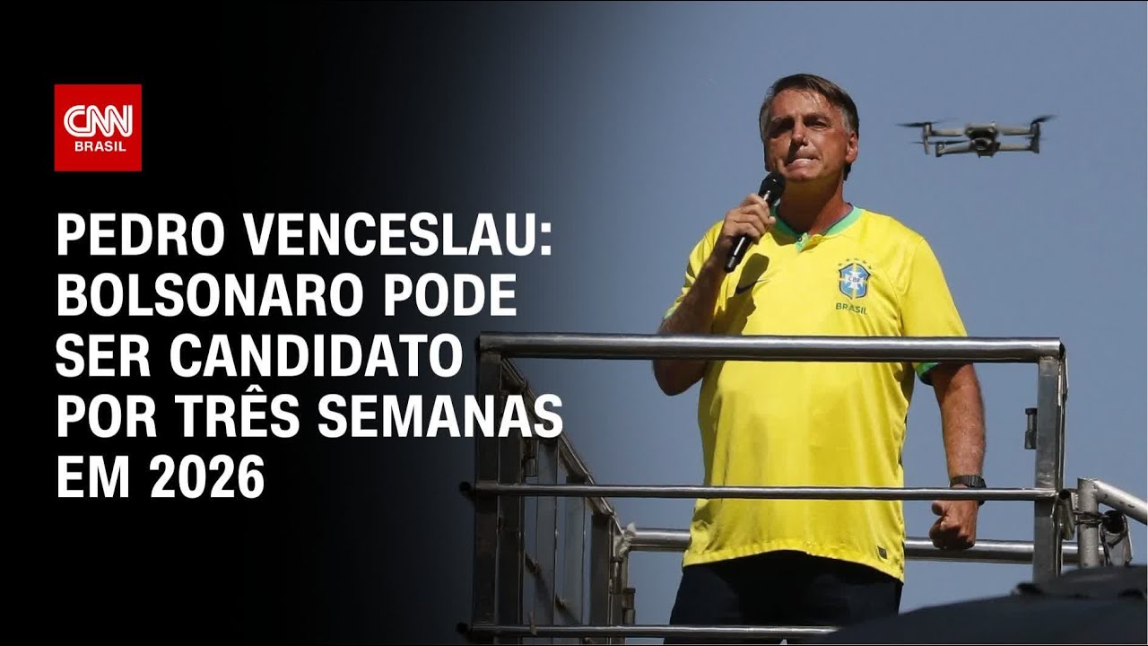 Pedro Venceslau: Bolsonaro pode ser candidato por três semanas em 2026 | CNN PRIME TIME