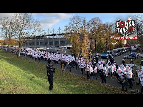 ŁKS podchodzi pod stadion Widzewa (24.10.2021 r.)