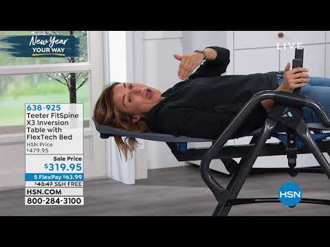 Teeter FitSpine X3 Inversion Table w/FlexTech Bed   10Ye...