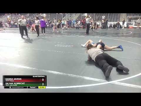 97 Lbs Quarterfinal - Hanna Givens, Team Texas Vs Dilynn Albrecht, Team Wisconsin Ba6a