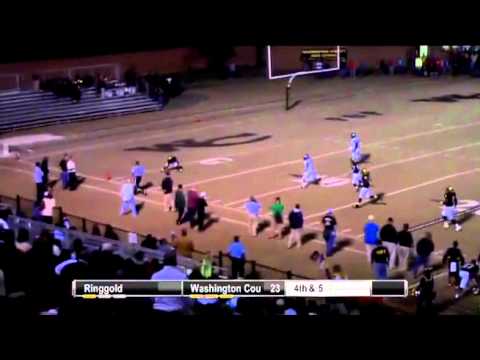 Washington County's Melvin Hill returns a 99 yd punt return TD