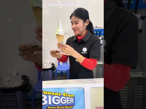 Ice cream Mitcha flavor #dessert #yummy #icecream #frozendessert