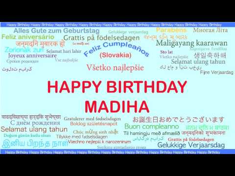 Madiha   Languages Idiomas - Happy Birthday