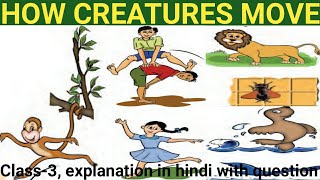 Class 3 poem how creatures move in hindi//how creatures move ncert english class 3 with questions