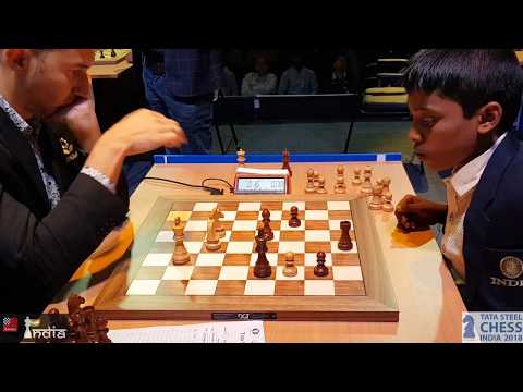 Karjakin vs Praggnanandhaa | Tata Steel Chess India 2018