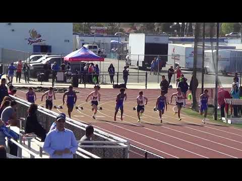VarB 100m vs Marina 4-12-18 - Los Alamitos Boys