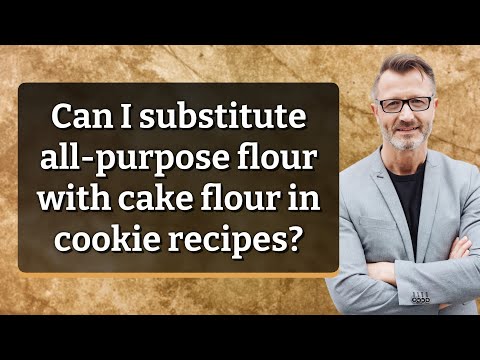 Can I substitute all-purpose flour with cake flour in cookie recipes?