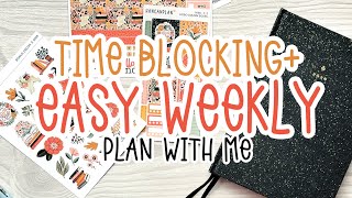 A Busy Week, Planned Simply | Weekly Time-Blocked Layout