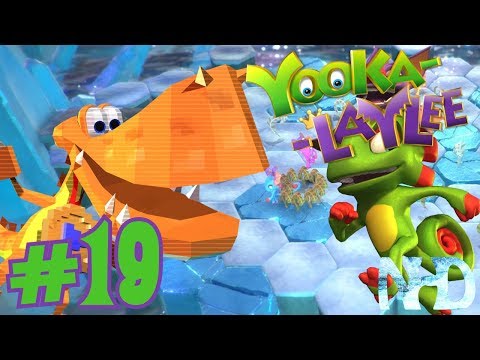 Let's Play Yooka-Laylee (pt19) Glitterglaze Glacier - Rextro (Glaciators)