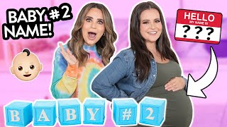 BABY #2 NAME REVEAL!! Baby Name Reveal Surprise TINY Cakes! w/ My Sister!
