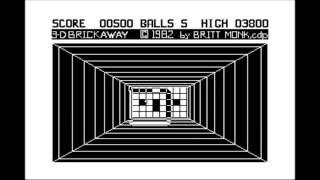 3-D Brickaway for the TRS-80 CoCo
