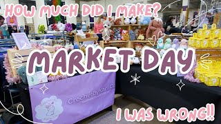 MARKET DAY 🌸 HOW MUCH DID I MAKE 💸 I WAS WRONG 🛍️