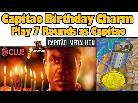 Capitao's Birthday Medallion Charm - Rainbow Six Siege Blood Orchid