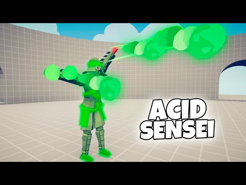 ACID SENSEI 1 vs 1 UNITS | TABS Totally Accurate Battle Simulator
