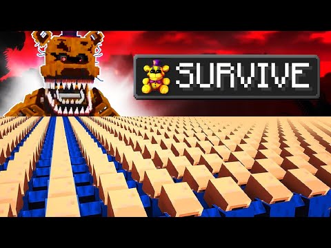 1,000,000 Villagers Survive Five Nights at Freddy's 4