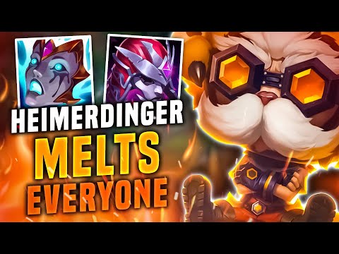 ROASTING ENEMY TEAM WITH THIS BUILD ! HEIMERDINGER OTP