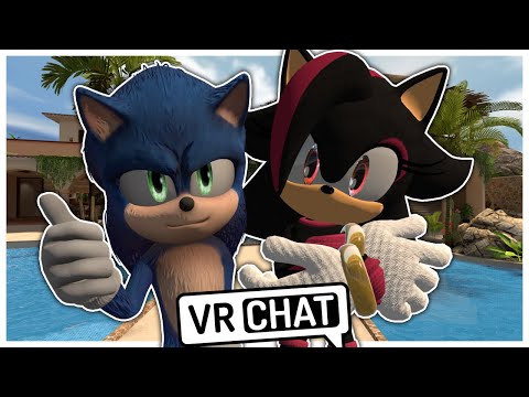Movie Sonic Encounters Shadina In VRCHAT!!