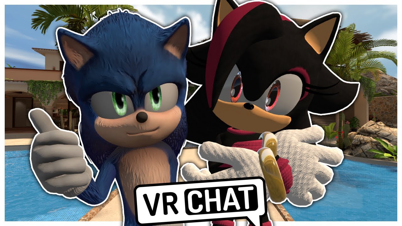 Movie Sonic Encounters Shadina In VRCHAT!!