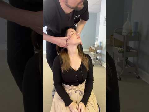 LOUD Neck Cracks- She's My CRUNCHIEST Patient 😳 #chiropractor #shorts