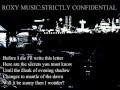 Roxy Music - Strictly Confidential (lyrics)