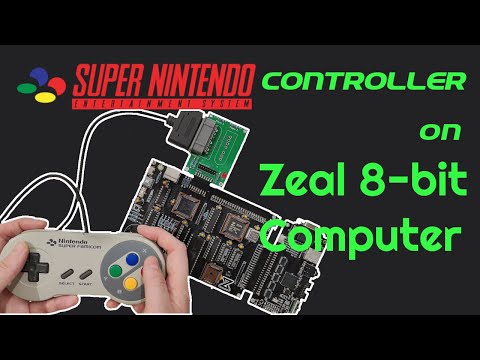 How Super Nintendo (SNES) controller interfaces with my 8-bit homebrew computer