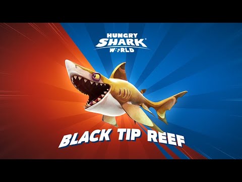 hungry shark world |discovery of Blacktip Reef shark in south china sea HD #sharkgame #survivalgame