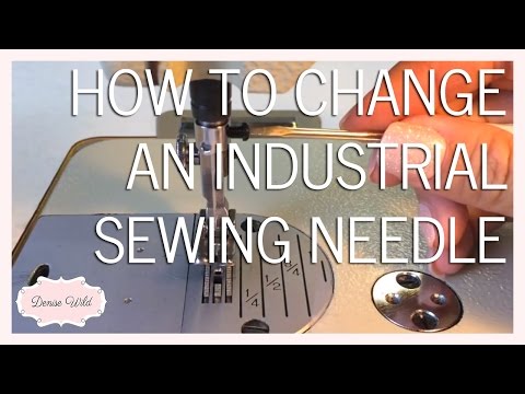 Replace an industrial sewing machine needle