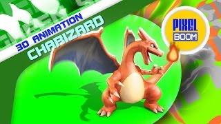 Pokemon Go Charizard 3D Animation - Green Screen P