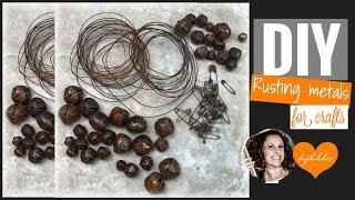 DIY | How to Rust Metals for Crafts | Rusting Metals | faythchik777