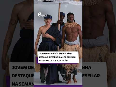 Jovem de Senador Canedo ganha destaque internacional ao desfilar na Semana da Moda de Milão