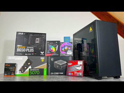 9 minutes of BUILDING a GAMING PC | EASY POV PC BUILD FOR BEGINNERS | Ryzen 5 7500F + RTX 5070 ZOTAC