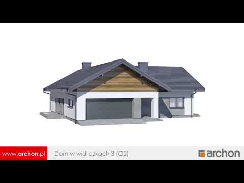 Dom w widliczkach 3 (G2) – Parterówka z dwuspadowym dachem I ARCHON+ Projekty Domów